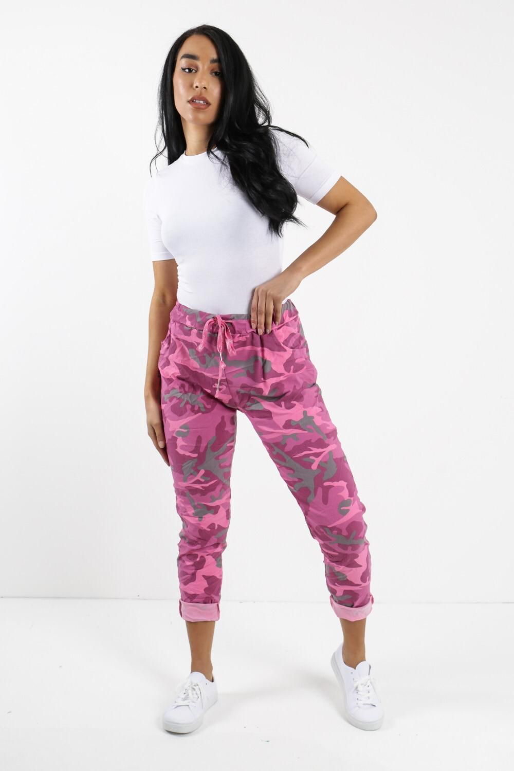 Womens Camo Magic Pants Italian Multi Colours