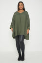 ITALIAN V NECK LONG SLEEVE TUNIC TOP