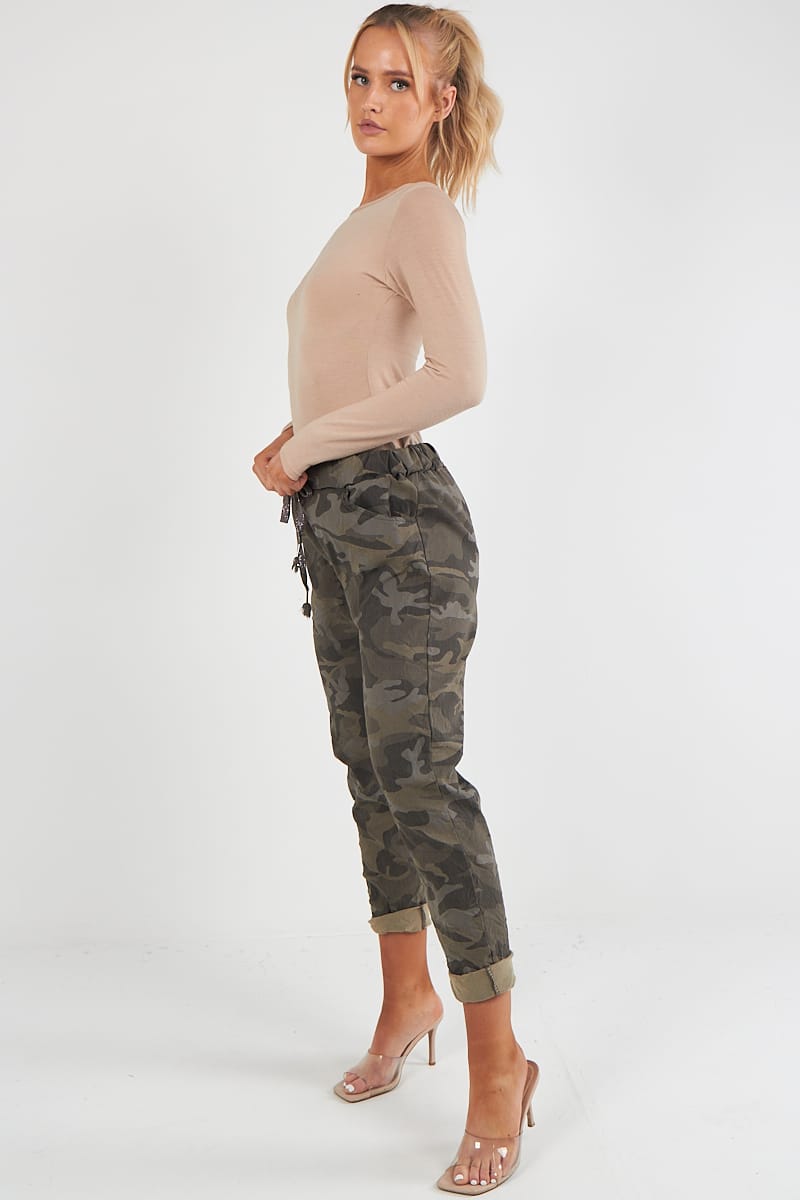 Womens Camo Magic Pants Italian Multi Colours