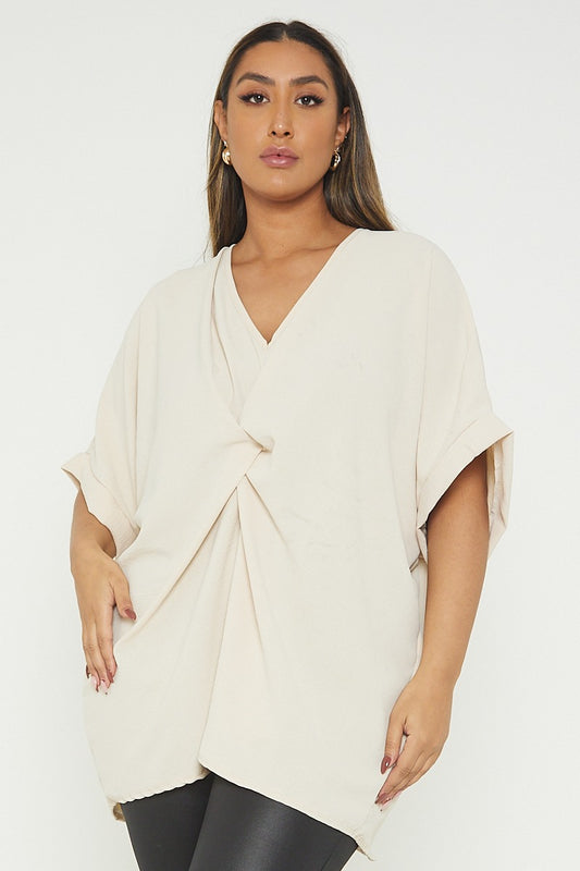One Size Twist Front Top