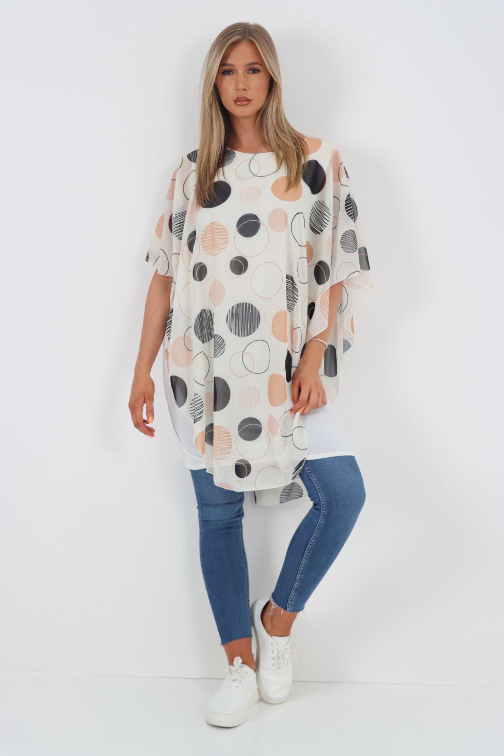 Chiffon kaftan tops sales