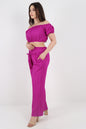 Italian Crop Top and Belted Trouser Co-ord Set