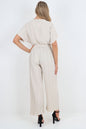 Italian Pleated Belted Jumpsuits