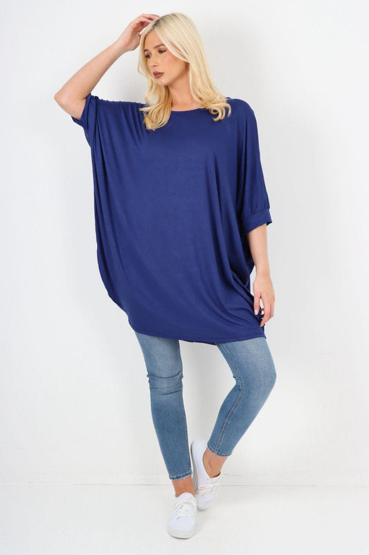 Italian Oversized Plain Casual Top