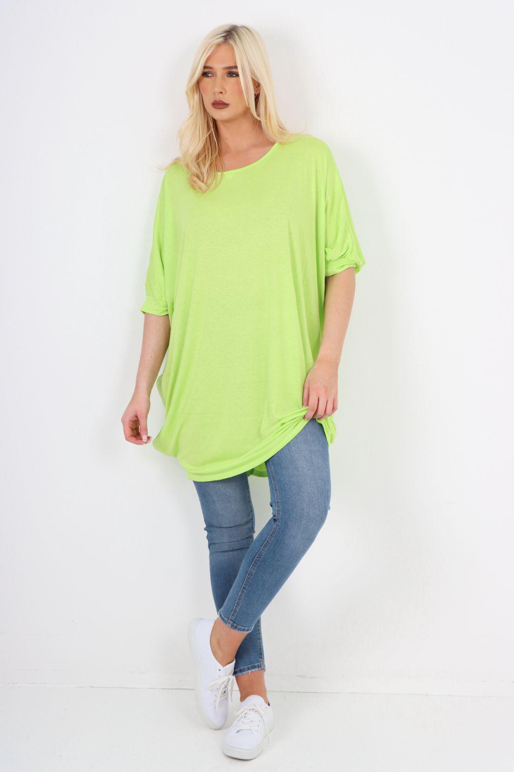 Italian Oversized Plain Casual Top
