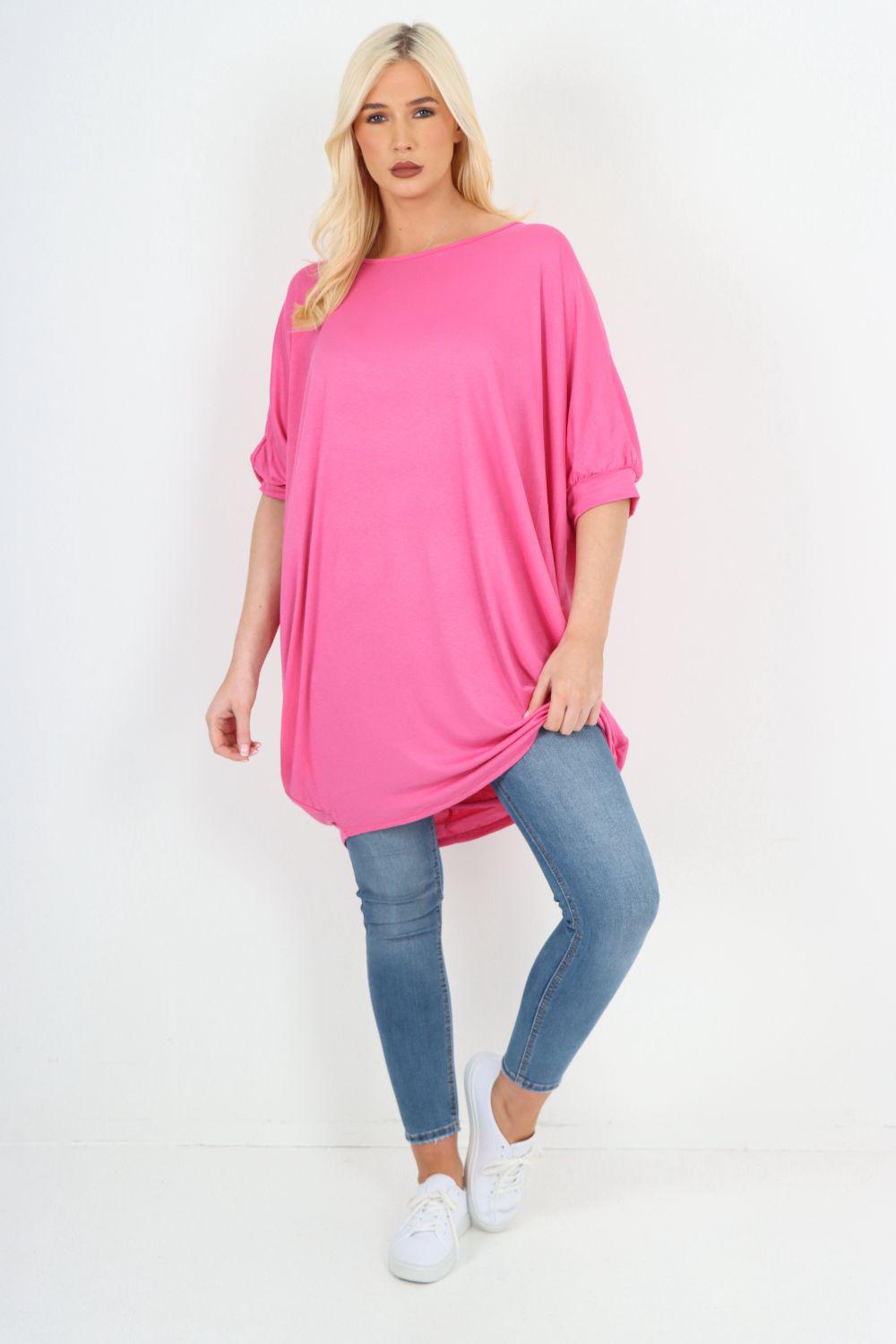 Italian Oversized Plain Casual Top