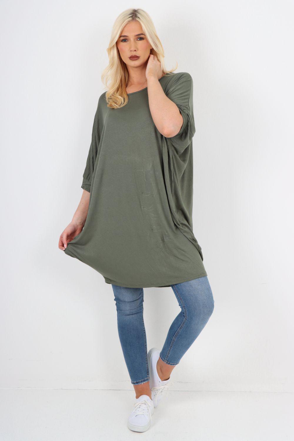 Italian Oversized Plain Casual Top