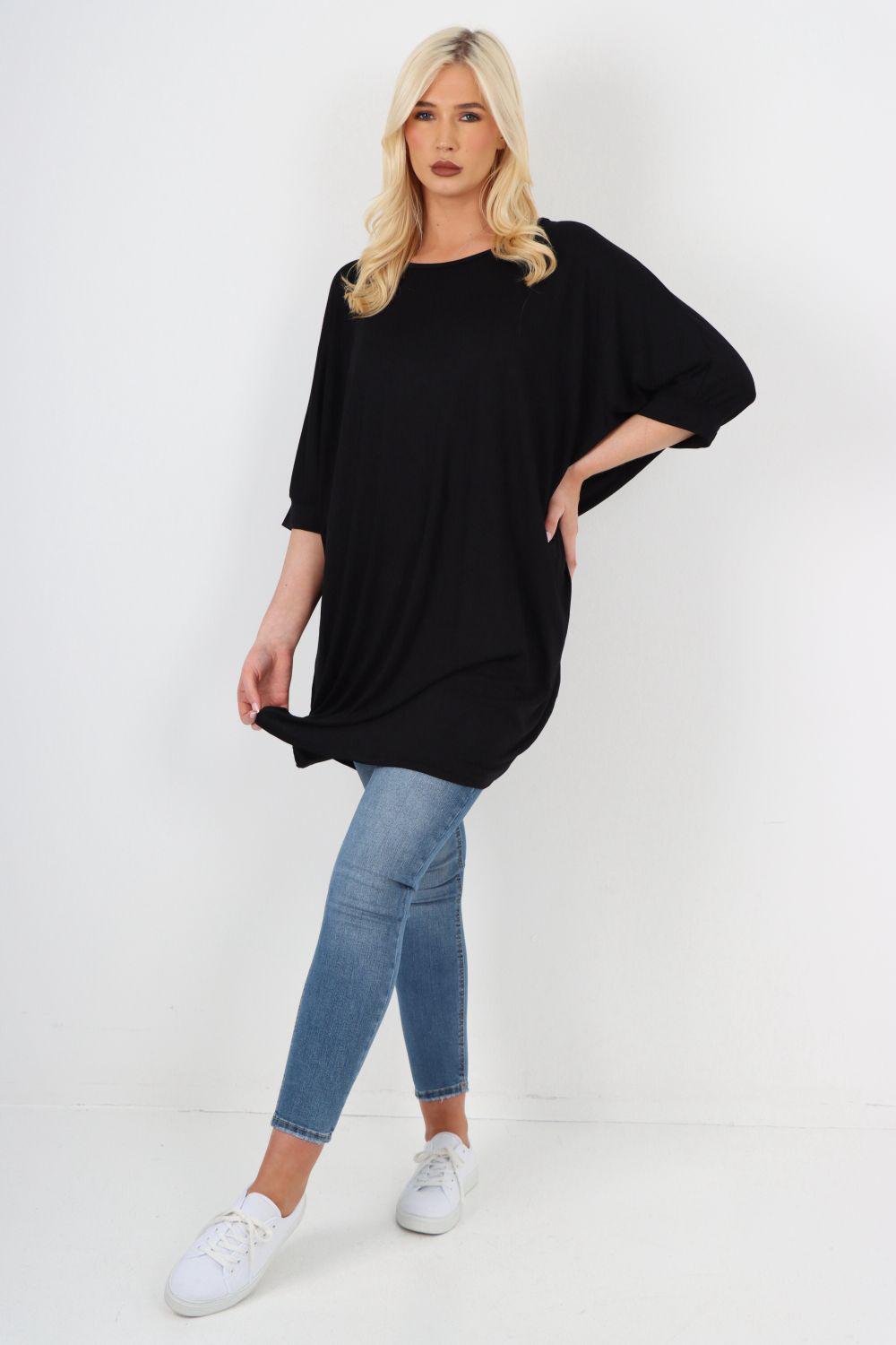 Italian Oversized Plain Casual Top