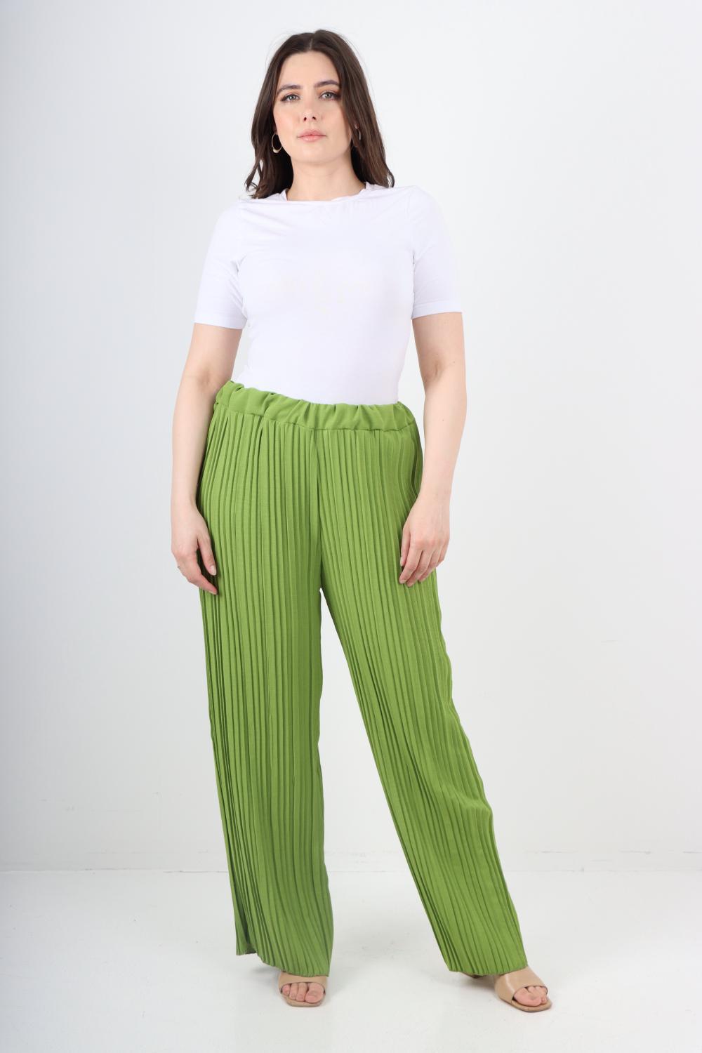 Italian Elasticated Waist Pleated Trouser