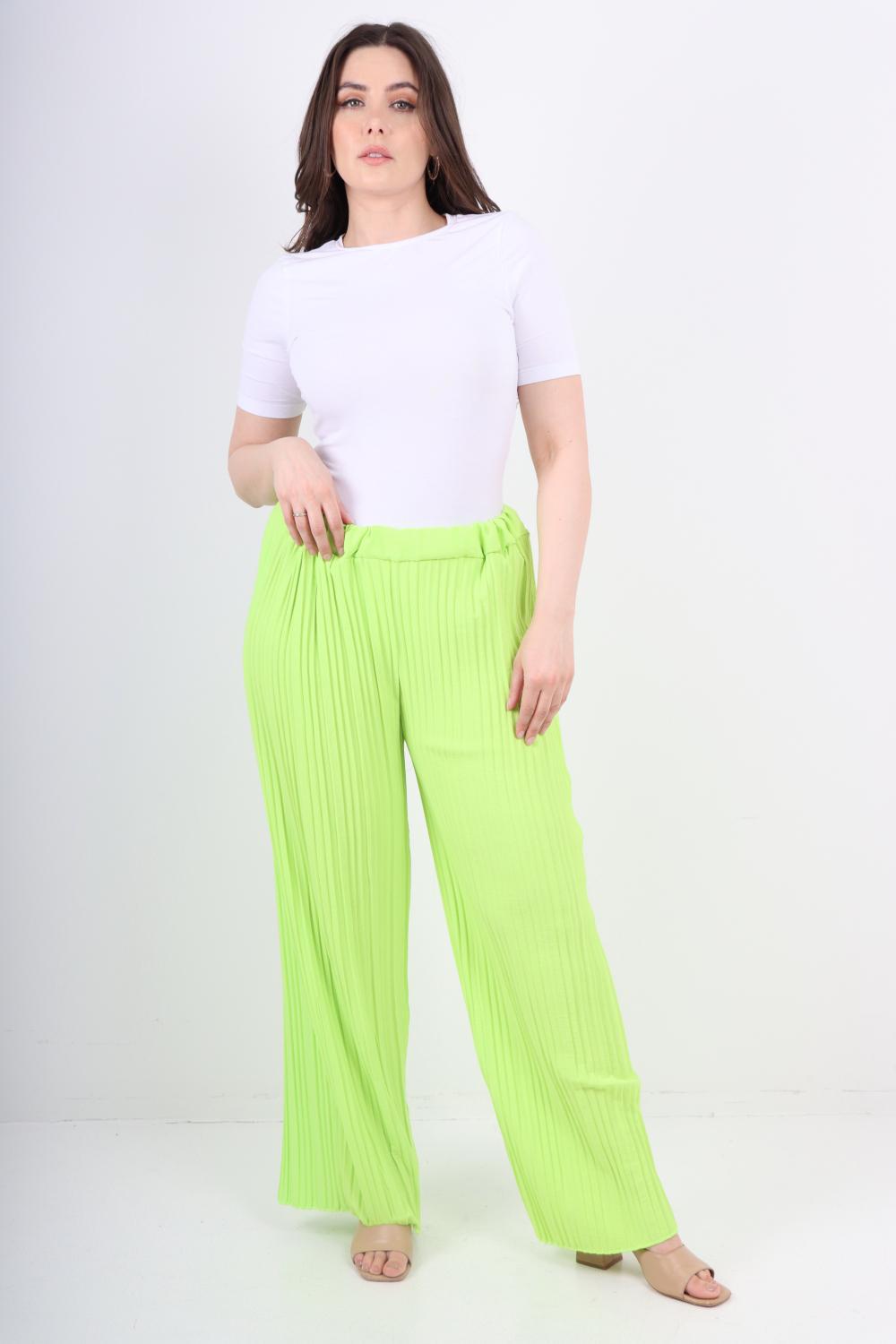 Italian Elasticated Waist Pleated Trouser