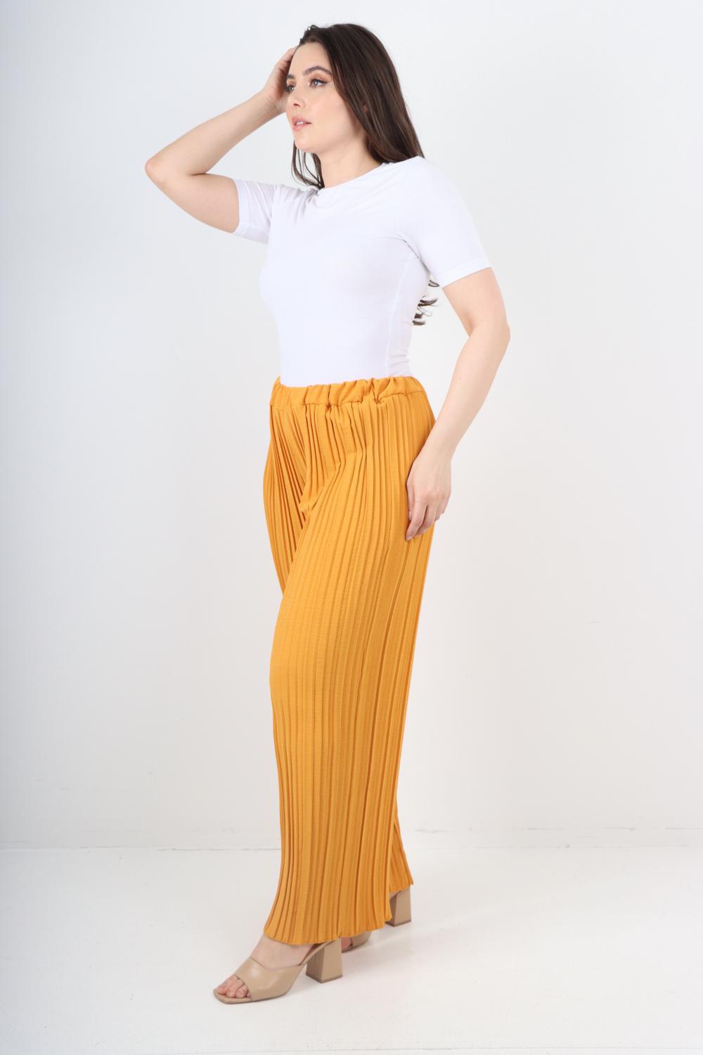 Italian Elasticated Waist Pleated Trouser