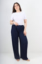Italian Elasticated Waist Pleated Trouser