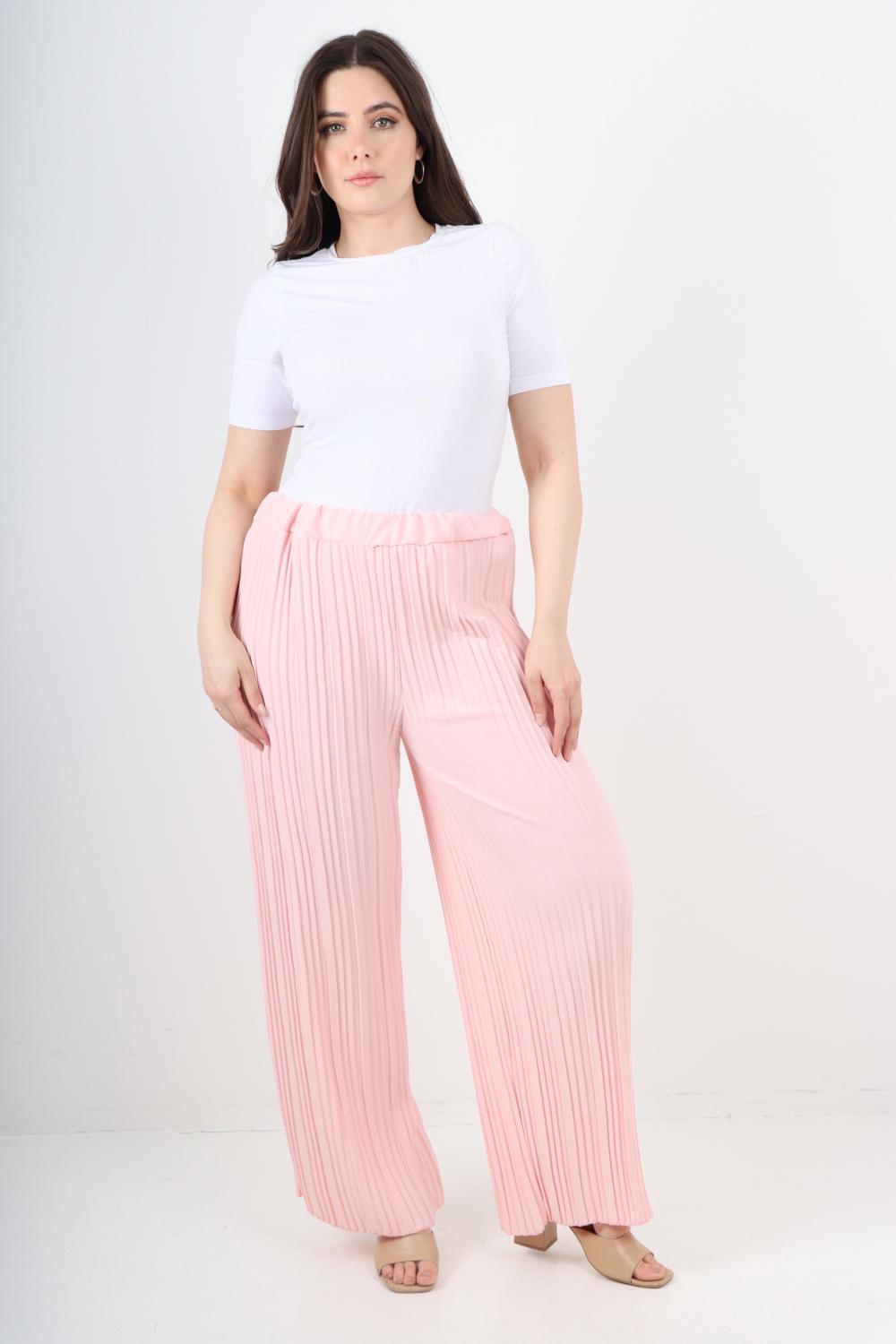 Italian Elasticated Waist Pleated Trouser