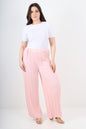 Italian Elasticated Waist Pleated Trouser