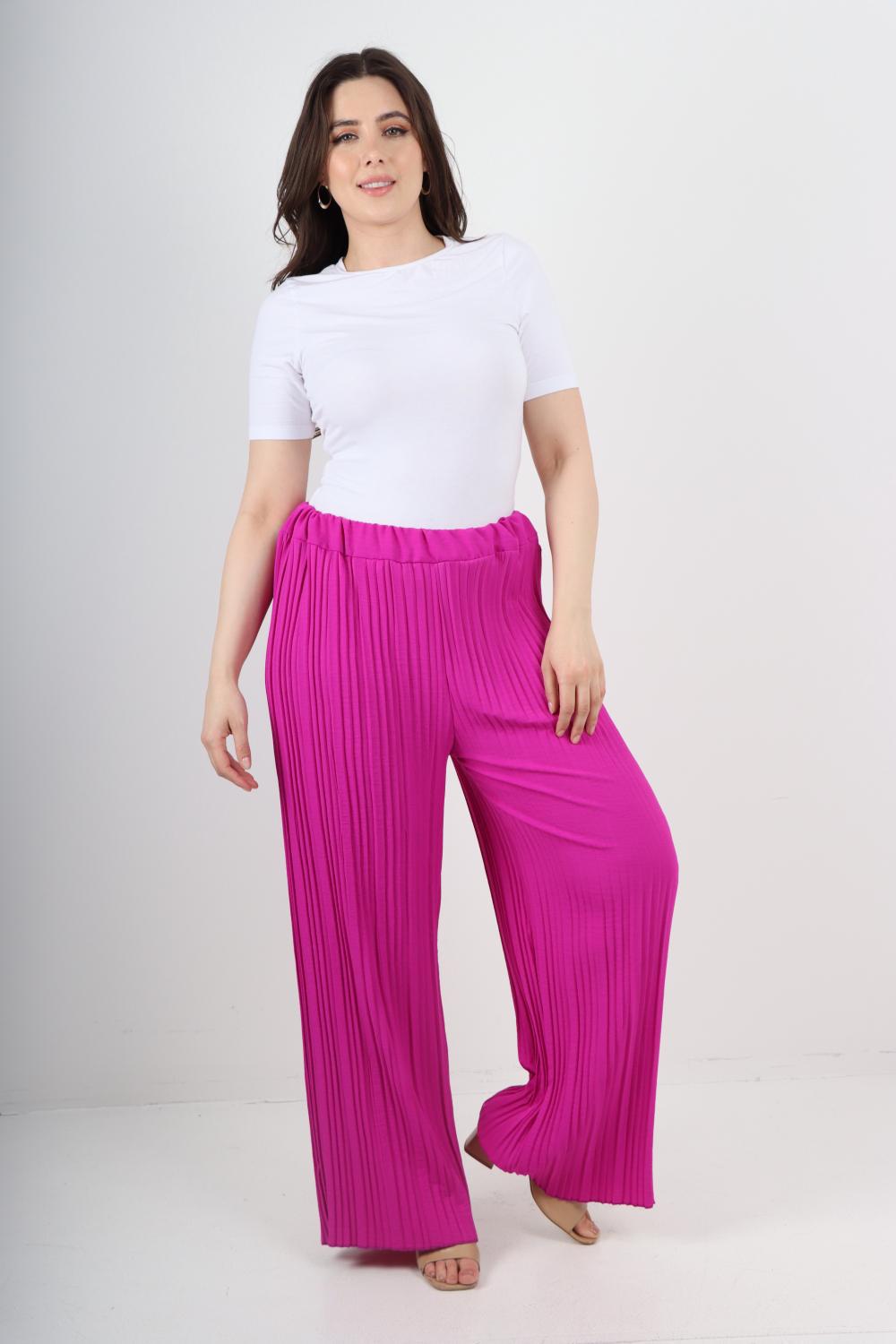 Italian Elasticated Waist Pleated Trouser