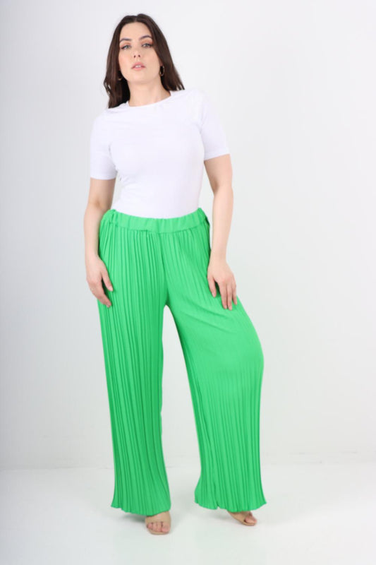 Italian Elasticated Waist Pleated Trouser