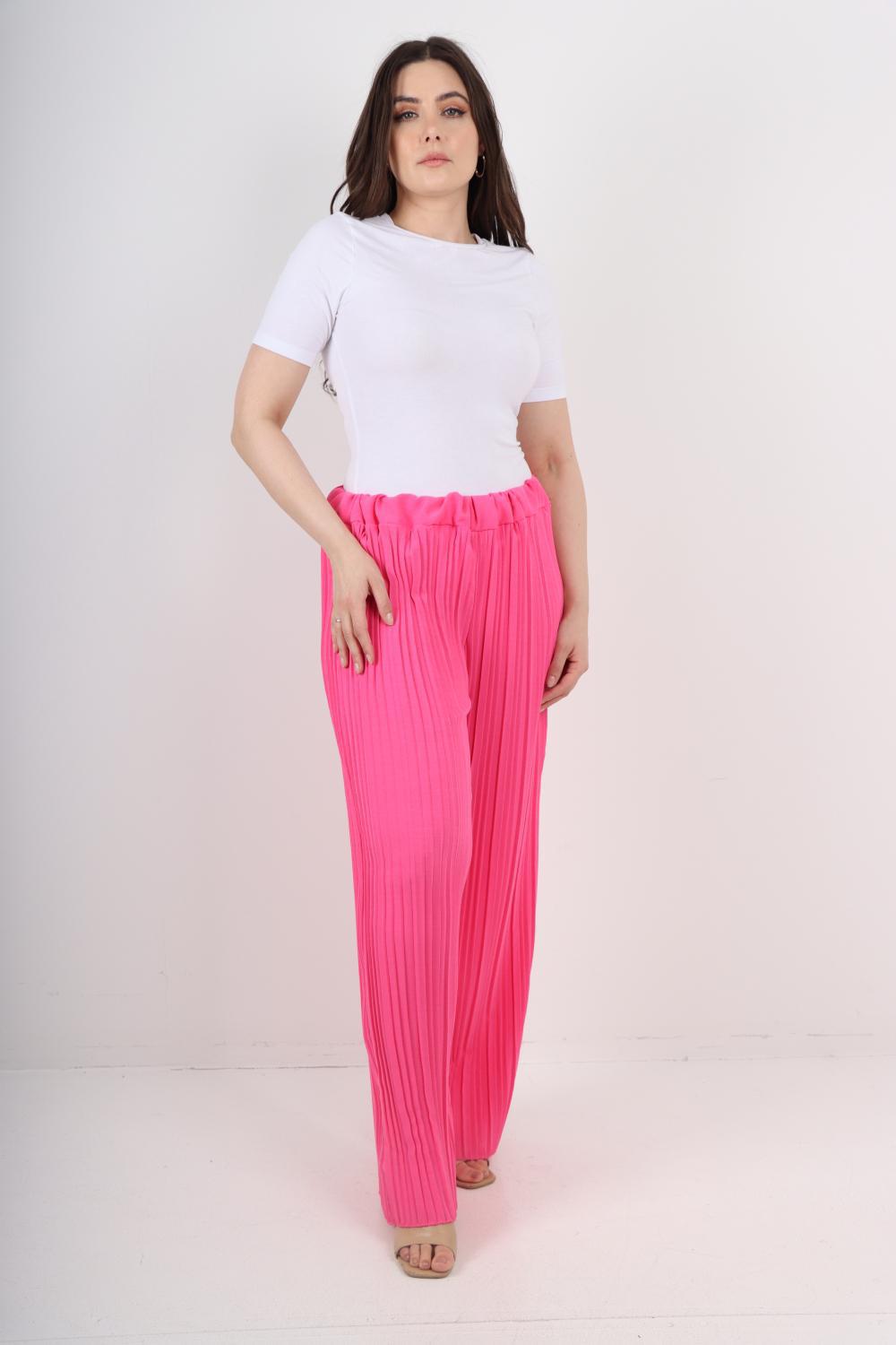 Italian Elasticated Waist Pleated Trouser