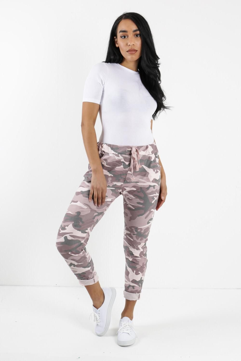 Womens Camo Magic Pants Italian Multi Colours
