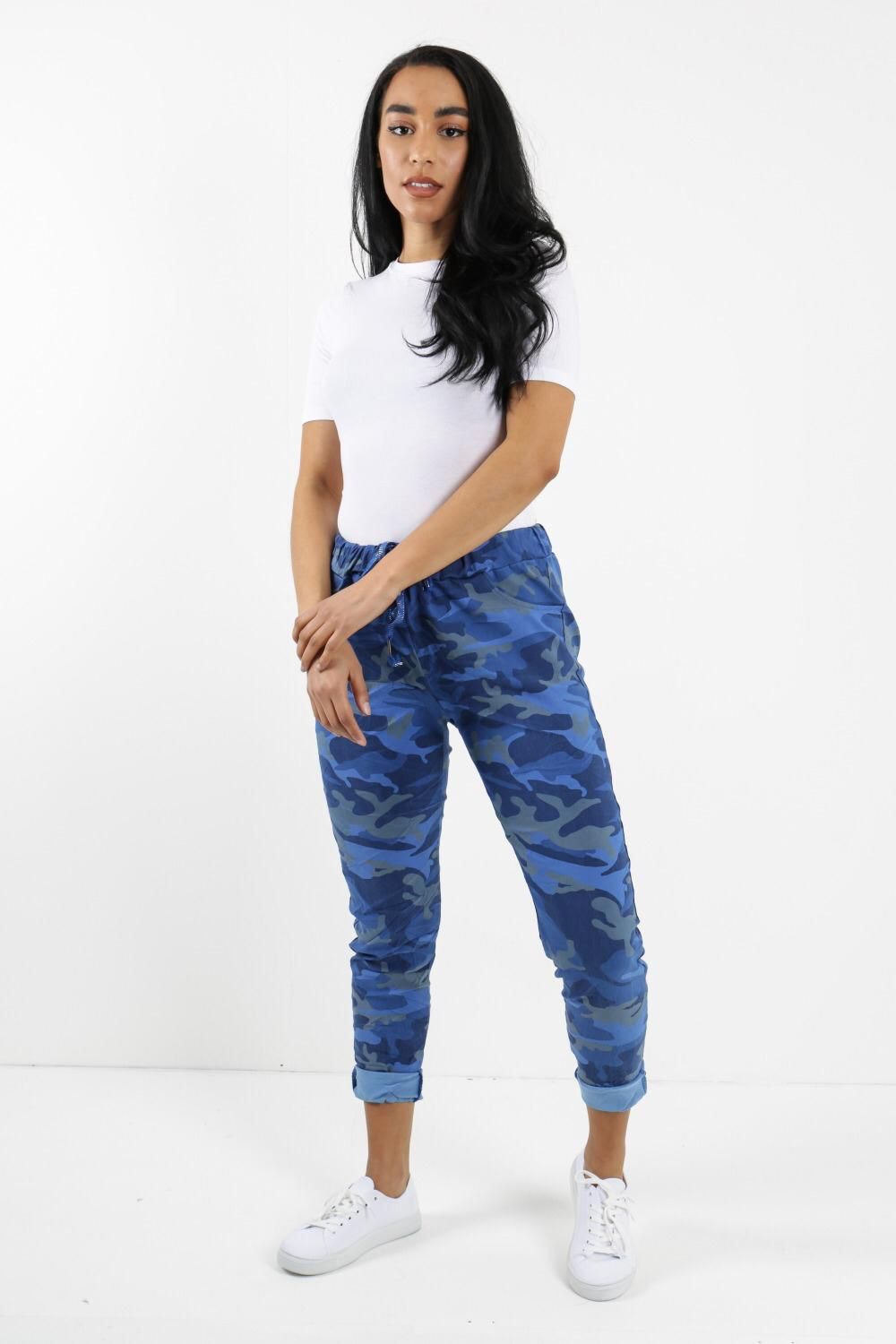 Womens Camo Magic Pants Italian Multi Colours