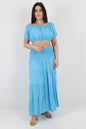 Italian Crop Top & Maxi Skirt Set