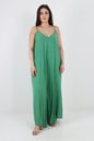 Italian Lurex Strap Pocketed Jumpsuits