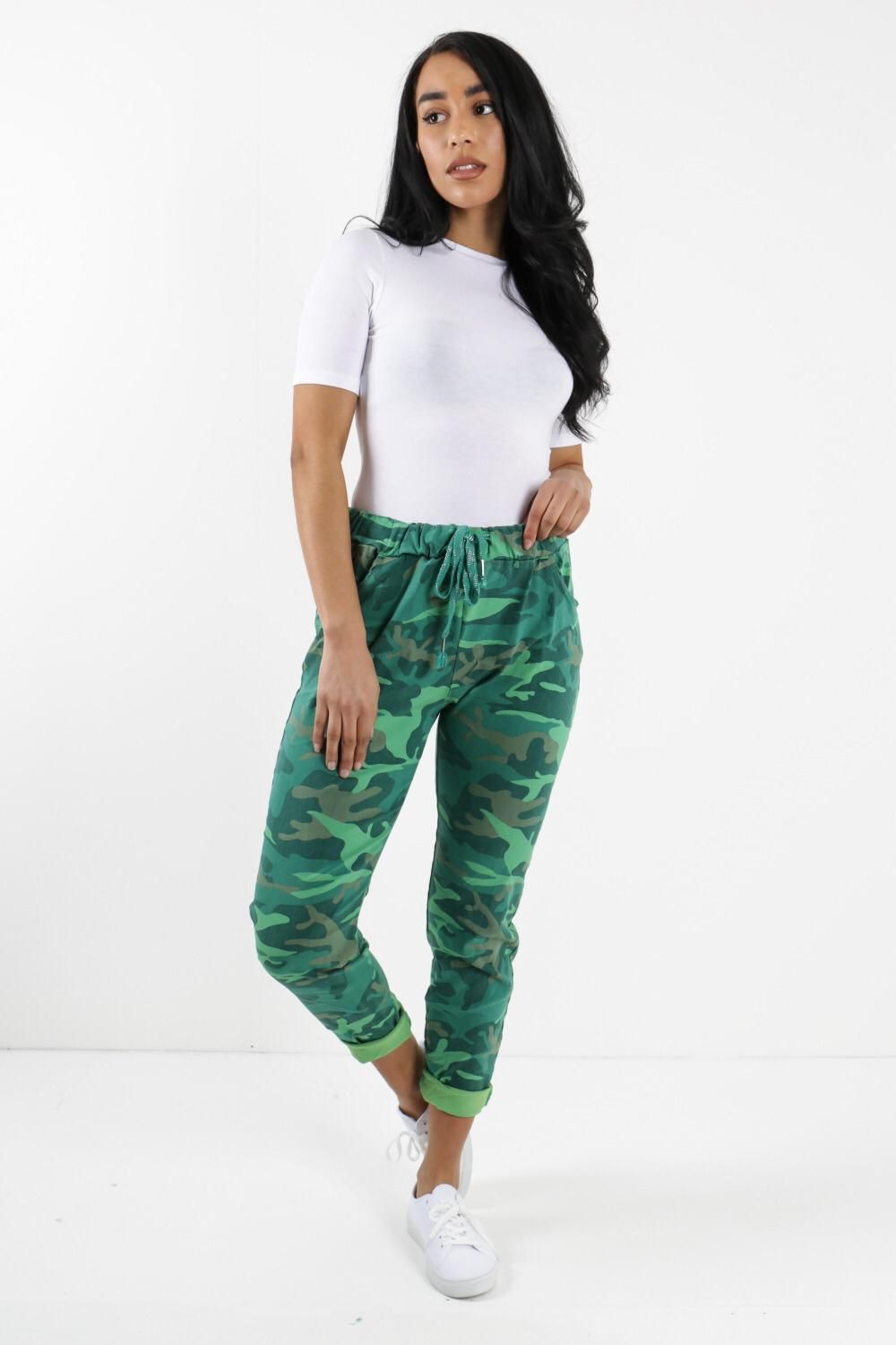 Womens Camo Magic Pants Italian Multi Colours