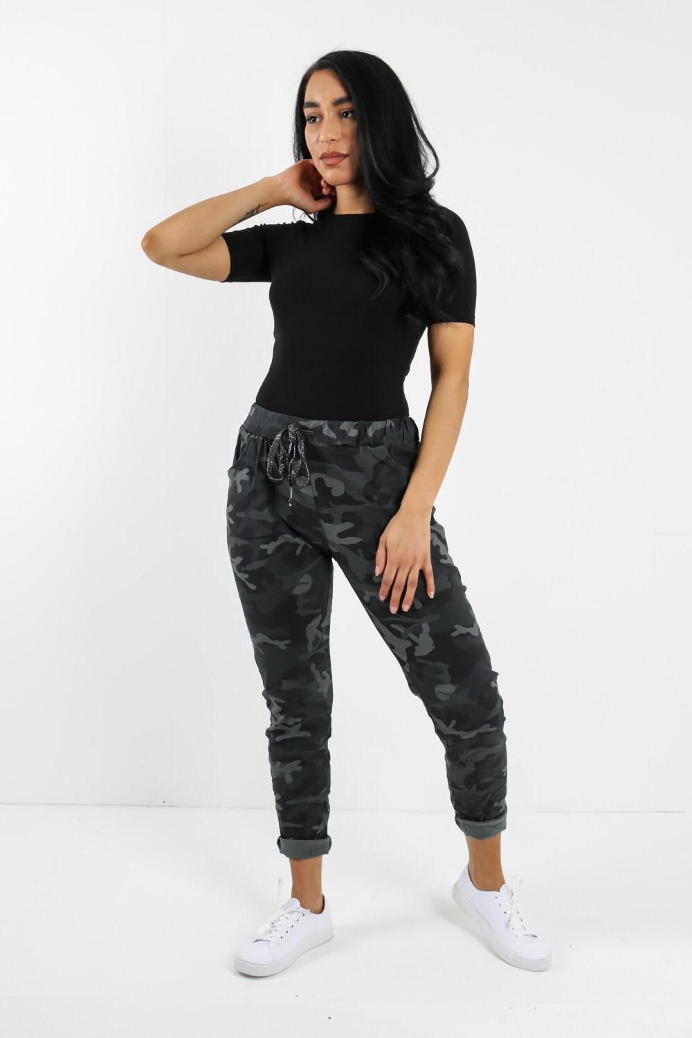 Womens Camo Magic Pants Italian Multi Colours