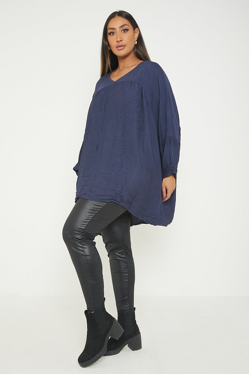 One Size V Neck Floaty Top