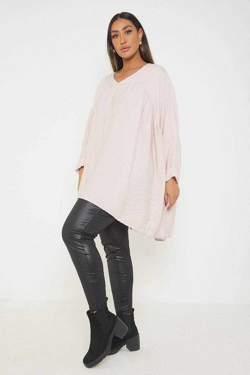 One Size V Neck Floaty Top