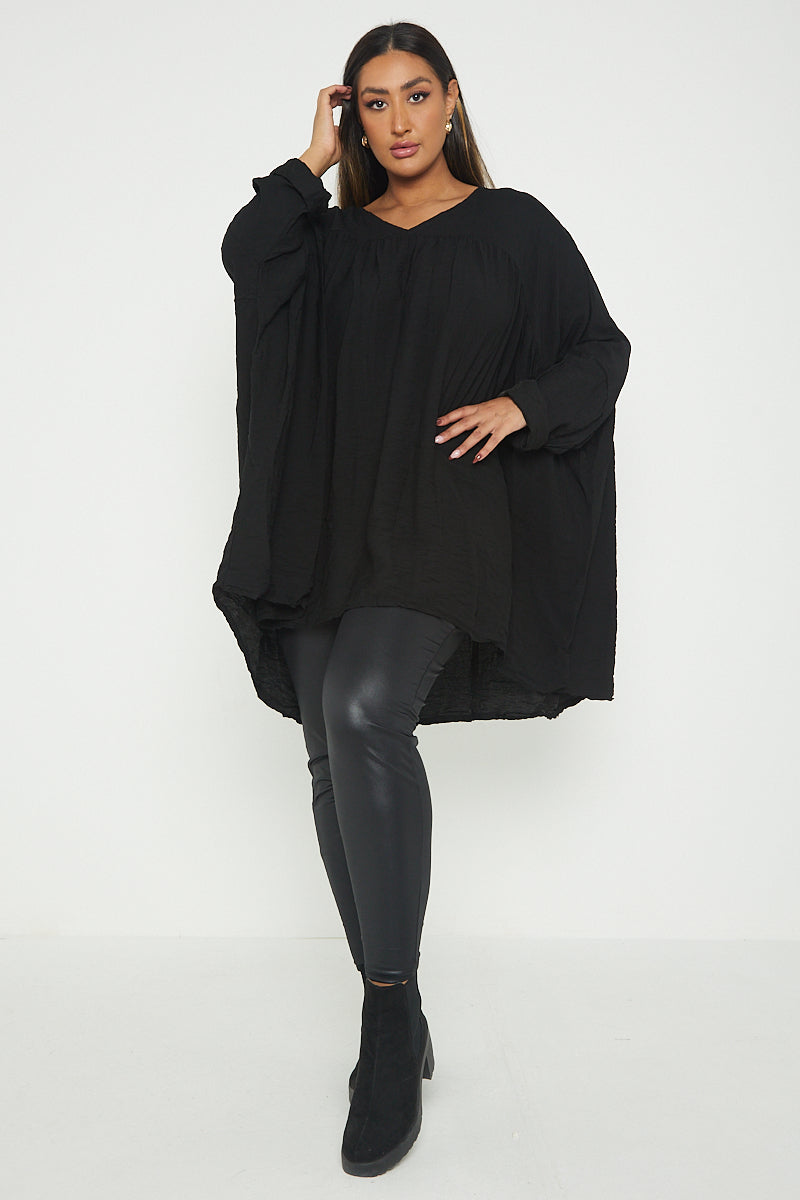 One Size V Neck Floaty Top