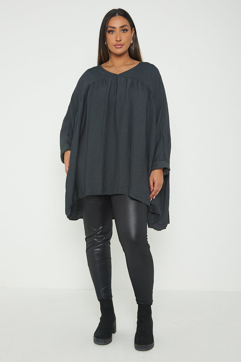 One Size V Neck Floaty Top