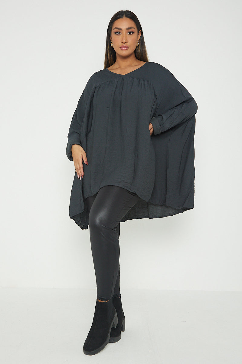 One Size V Neck Floaty Top
