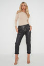 Wetlook Leather Stretch Pants