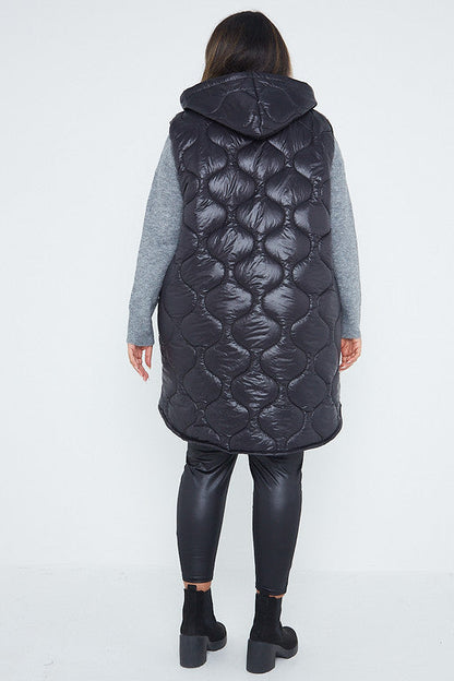 Hooded Puffer Padded Gilet