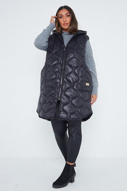 Hooded Puffer Padded Gilet