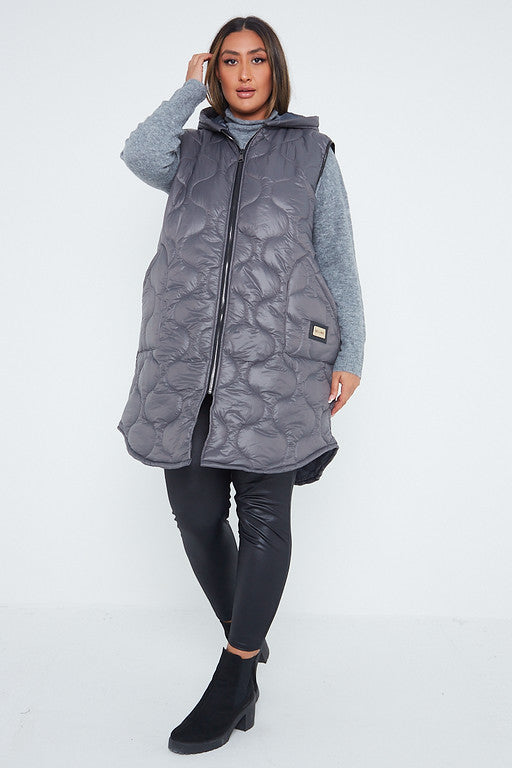Hooded Puffer Padded Gilet