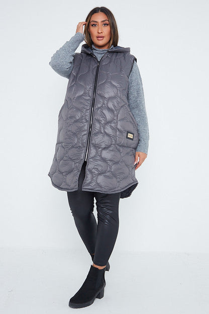 Hooded Puffer Padded Gilet