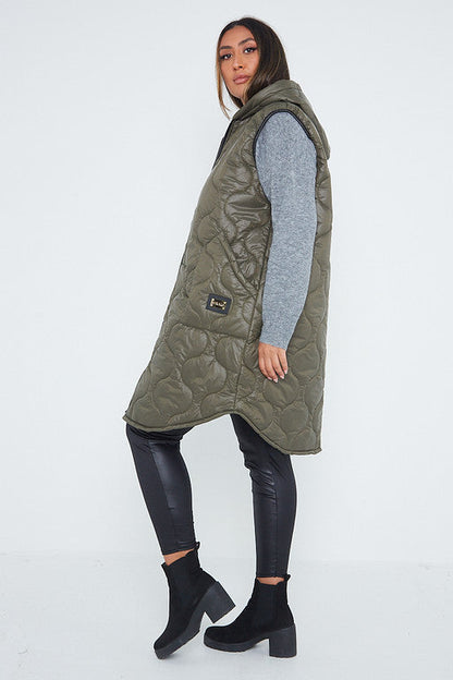 Hooded Puffer Padded Gilet