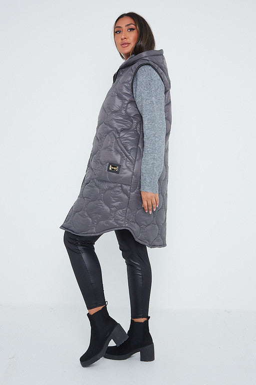 Hooded Puffer Padded Gilet