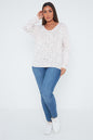 One Size Orange Leopard Print Top