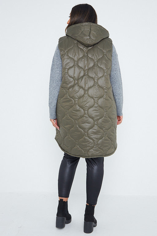 Hooded Puffer Padded Gilet