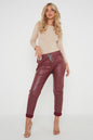 Wetlook Leather Stretch Pants