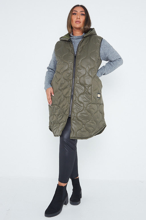 Hooded Puffer Padded Gilet
