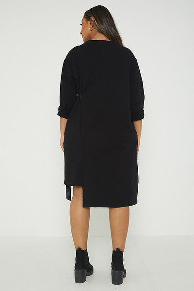 One Size Jumper Dress with Heart Embellishment
