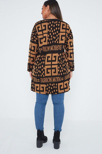 One Size Fashion Moda Pattern Jumper Top