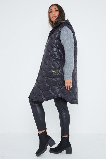 Hooded Puffer Padded Gilet