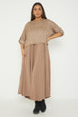 One Size Geo Print Jumper Top with Long Dress