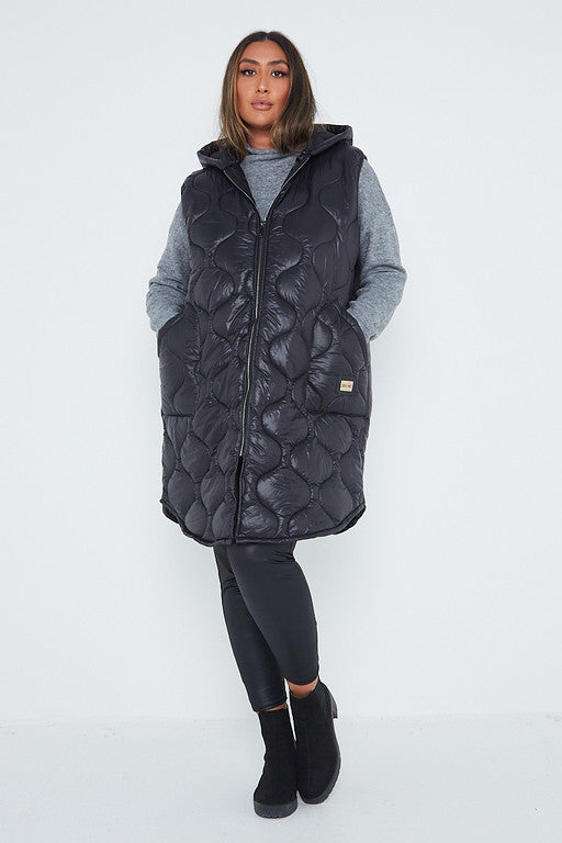 Hooded Puffer Padded Gilet