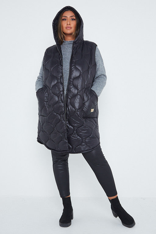 Hooded Puffer Padded Gilet